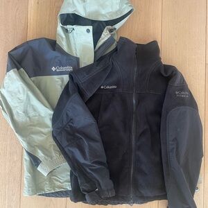 Columbia Women’s Ski Coat & Fleece Jacket Mid-Layer